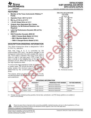 74ALVC162834GRE4 datasheet  